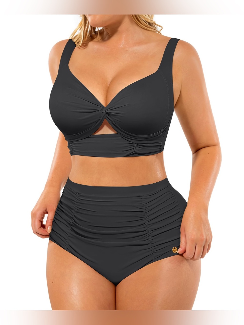 High Waisted Bikini Sets for Women Two Piece Tummy Control